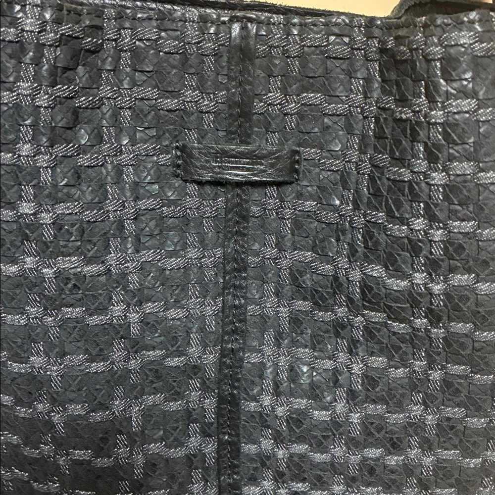 Hammitt Black and Gray Textured Tote